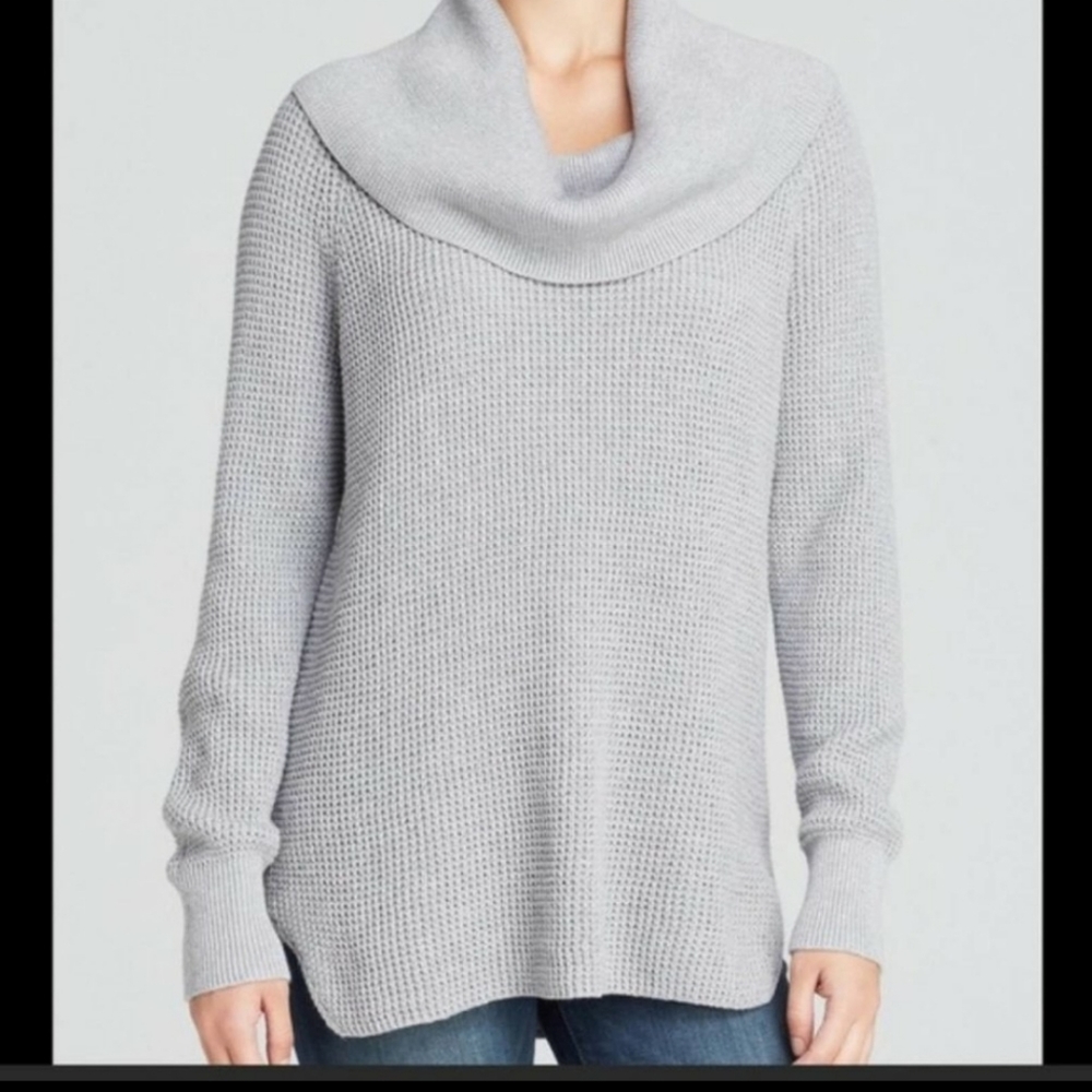 MICHAEL michael Kors waffle-knit  oversized cowl neck sweater sz M